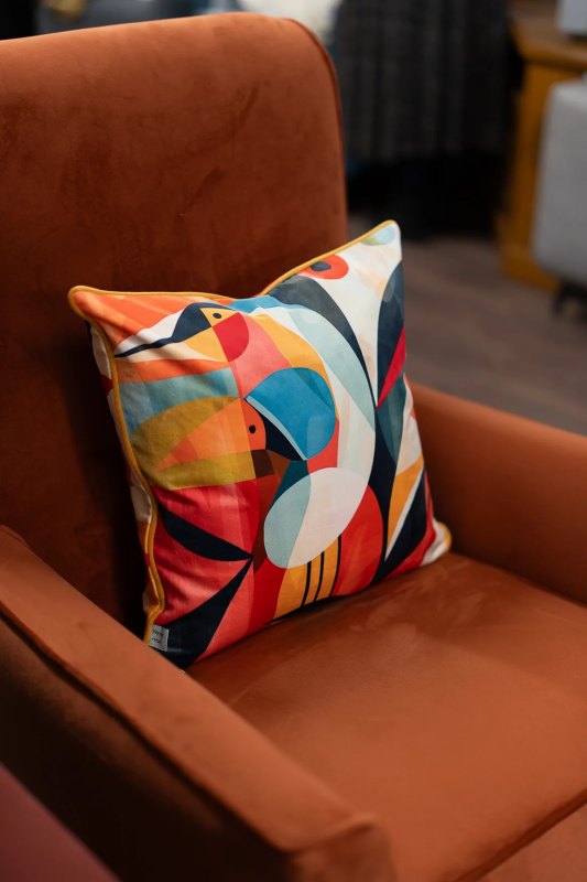 Velvet Polly Parrot Pillow Velvet Polly Parrot Pillow