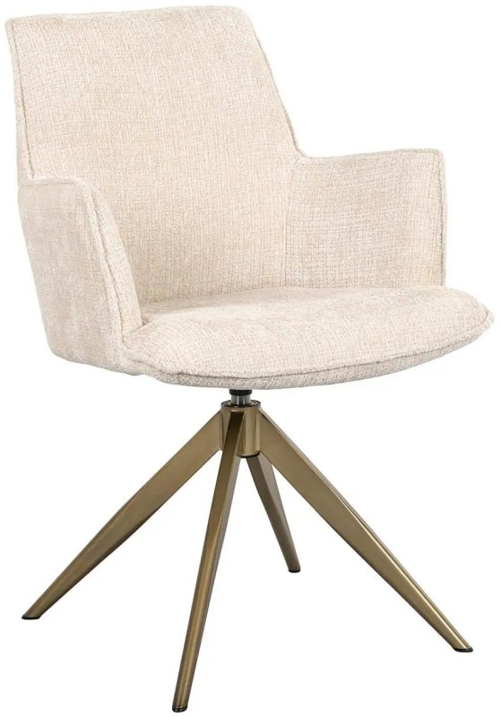 Dakota Swivel Chair Beige Chenille Dakota Swivel Chair Beige Chenille