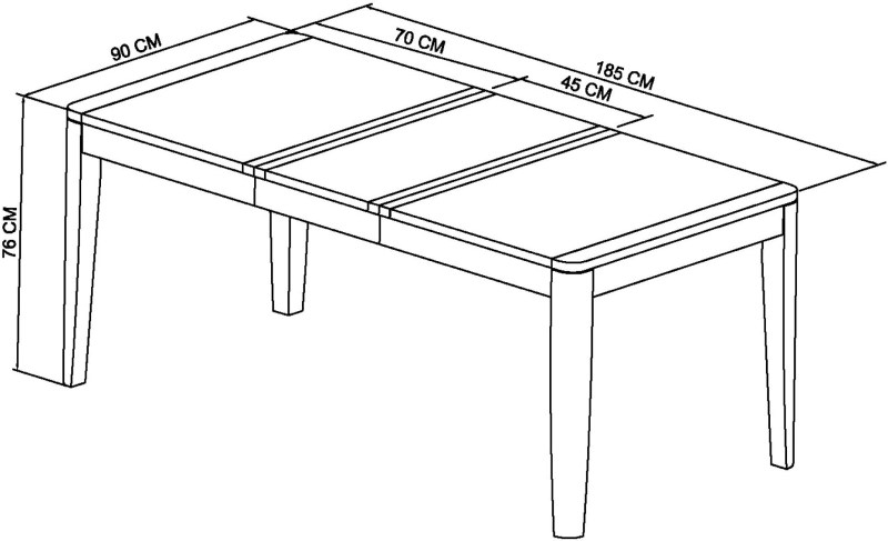 Chester Oak 4-6 Extension Dining Table Chester Oak 4-6 Extension Dining Table