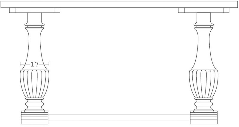 Console Table with New Leg   140cm