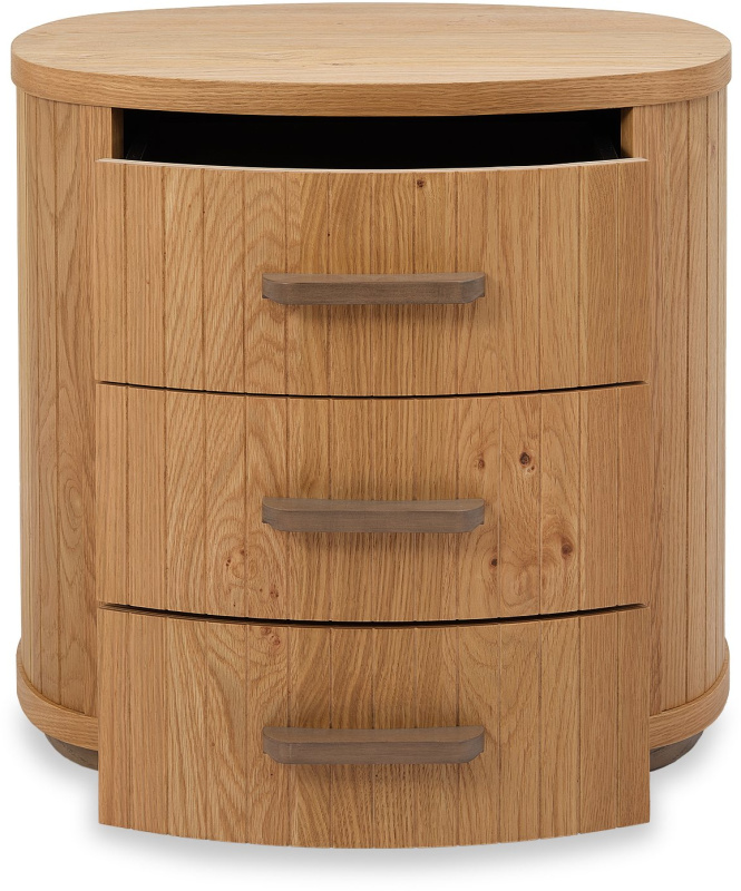 Bentley Designs Vega Oak 3 Drawer Locker - Beechmount Furniture