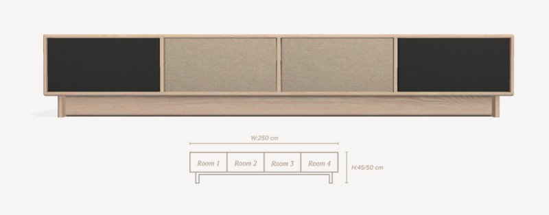 Options HIFI Sideboard 2 0 4 Sections 1 4