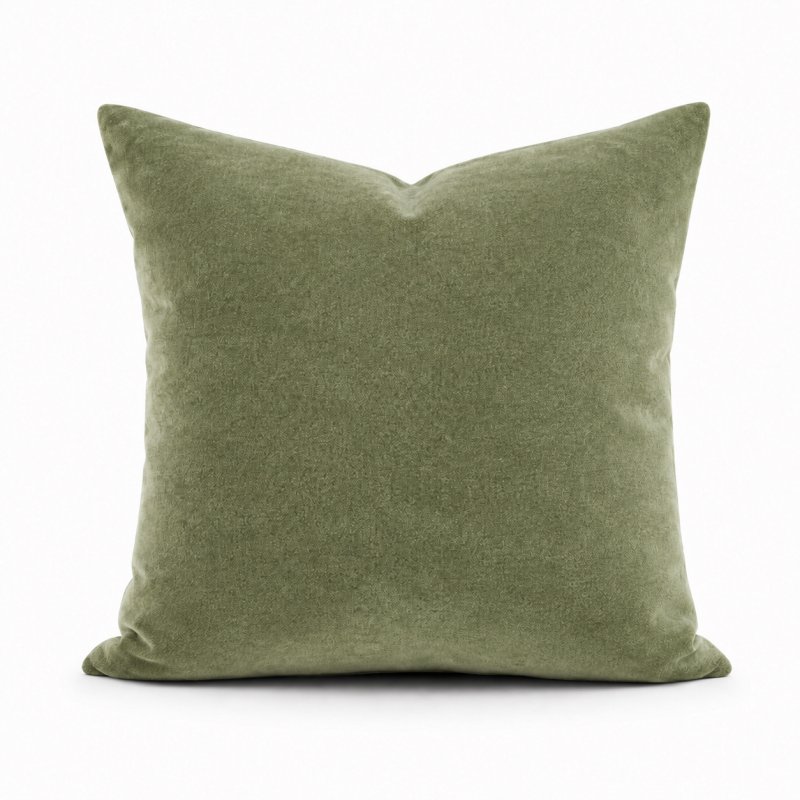 fh studio plain solara avocado cushion