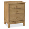 Atlanta Oak 3 Drawer Nightstand Atlanta Oak 3 Drawer Nightstand