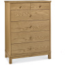 Atlanta Oak 4+2 Drawer Chest