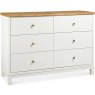 Atlanta Two Tone 6 Drawer Wide Chest Atlanta Two Tone 6 Drawer Wide Chest