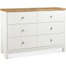 Atlanta Two Tone 6 Drawer Wide Chest