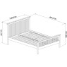 Atlanta Two Tone High Footend Bedstead Double 135cm Atlanta Two Tone High Footend Bedstead Double 135cm