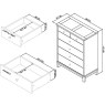 Atlanta White 4+2 Drawer Chest Atlanta White 4+2 Drawer Chest