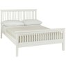 Atlanta White High Footend Bedstead Double 135cm