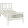 Atlanta White High Footend Bedstead Single 90cm Atlanta White High Footend Bedstead Single 90cm