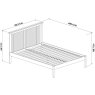 Atlanta White Low Footend Bedstead King 150cm