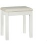 Atlanta White Stool - Sand Fabric Atlanta White Stool - Sand Fabric