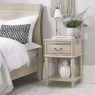 Bordeaux Chalk Oak 1 Drawer Nightstand Bordeaux Chalk Oak 1 Drawer Nightstand