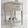 Bordeaux Chalk Oak 1 Drawer Nightstand Bordeaux Chalk Oak 1 Drawer Nightstand