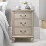 Bordeaux Chalk Oak 3 Drawer Nightstand Bordeaux Chalk Oak 3 Drawer Nightstand