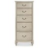 Bordeaux Chalk Oak 5 Drawer Tall Chest Bordeaux Chalk Oak 5 Drawer Tall Chest