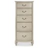 Bordeaux Chalk Oak 5 Drawer Tall Chest Bordeaux Chalk Oak 5 Drawer Tall Chest