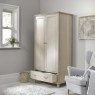 Bordeaux Chalk Oak Double Wardrobe