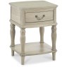 Bordeaux Chalk Oak Lamp Table With Drawer Bordeaux Chalk Oak Lamp Table With Drawer