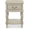 Bordeaux Chalk Oak Lamp Table With Drawer Bordeaux Chalk Oak Lamp Table With Drawer