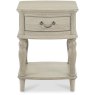Bordeaux Chalk Oak Lamp Table With Drawer Bordeaux Chalk Oak Lamp Table With Drawer