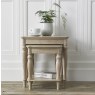 Bordeaux Chalk Oak Nest Of Lamp Tables