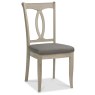 Bordeaux Chalk Oak Slat Dining Chair - Titanium Fabric (Pair) Bordeaux Chalk Oak Slat Dining Chair - Titanium Fabric (Pair)