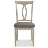 Bordeaux Chalk Oak Slat Dining Chair - Titanium Fabric (Pair) Bordeaux Chalk Oak Slat Dining Chair - Titanium Fabric (Pair)