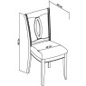 Bordeaux Chalk Oak Slat Dining Chair - Titanium Fabric (Pair) Bordeaux Chalk Oak Slat Dining Chair - Titanium Fabric (Pair)