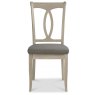 Bordeaux Chalk Oak Slat Dining Chair - Titanium Fabric (Pair) Bordeaux Chalk Oak Slat Dining Chair - Titanium Fabric (Pair)