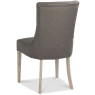 Bordeaux Chalk Oak Uph Scoop Chair - Titanium Fabric (Pair) Bordeaux Chalk Oak Uph Scoop Chair - Titanium Fabric (Pair)