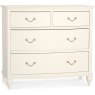 Bordeaux Ivory 2+2 Drawer Chest Bordeaux Ivory 2+2 Drawer Chest