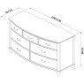 Bordeaux Ivory 3+4 Drawer Chest Bordeaux Ivory 3+4 Drawer Chest