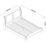 Bordeaux Ivory Low Footend Bedstead King 150cm