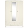 Bordeaux Ivory Triple Wardrobe Bordeaux Ivory Triple Wardrobe