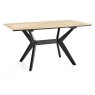 Brunel Chalk Oak & Gunmetal 4 Seater Dining Table