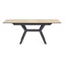 Brunel Chalk Oak & Gunmetal 4-6 Seater Dining Table Brunel Chalk Oak & Gunmetal 4-6 Seater Dining Table