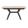 Brunel Chalk Oak & Gunmetal 4-6 Seater Dining Table Brunel Chalk Oak & Gunmetal 4-6 Seater Dining Table