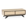 Brunel Chalk Oak & Gunmetal Coffee Table With Drawers Brunel Chalk Oak & Gunmetal Coffee Table With Drawers