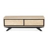 Brunel Chalk Oak & Gunmetal Coffee Table With Drawers Brunel Chalk Oak & Gunmetal Coffee Table With Drawers