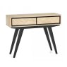 Brunel Chalk Oak & Gunmetal Console Table With Drawers Brunel Chalk Oak & Gunmetal Console Table With Drawers