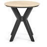 Brunel Chalk Oak & Gunmetal Lamp Table - Circular Brunel Chalk Oak & Gunmetal Lamp Table - Circular