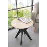 Brunel Chalk Oak & Gunmetal Lamp Table - Circular Brunel Chalk Oak & Gunmetal Lamp Table - Circular