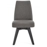 Brunel Gunmetal Upholstered Swivel Chair - Cold Steel (Pair) Brunel Gunmetal Upholstered Swivel Chair - Cold Steel (Pair)