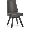 Brunel Gunmetal Upholstered Swivel Chair - Grey Bonded Leather (Pair) Brunel Gunmetal Upholstered Swivel Chair - Grey Bonded Leather (Pair)