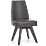 Brunel Gunmetal Upholstered Swivel Chair - Grey Bonded Leather (Single) Brunel Gunmetal Upholstered Swivel Chair - Grey Bonded Leather (Single)