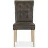 Chartreuse Aged Oak - Bonded Leather Chairs (Pair) Chartreuse Aged Oak - Bonded Leather Chairs (Pair)