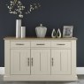 Chartreuse Aged Oak & Antique White 3 Door Sideboard Chartreuse Aged Oak & Antique White 3 Door Sideboard