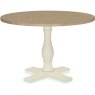 Chartreuse Aged Oak & Antique White Circular Table Chartreuse Aged Oak & Antique White Circular Table